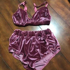 Zaful Velvet Set